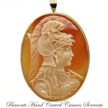 "Athena" Cameo Brooch and Pendant