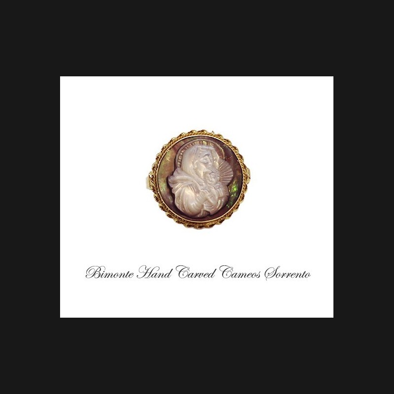 "Madonna And Child"Cameo Ring