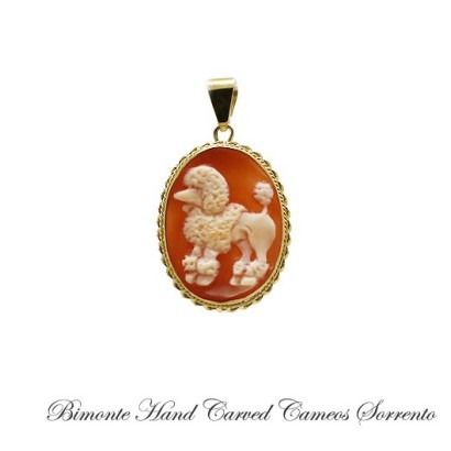 ''Poodle'' Cameo Pendant