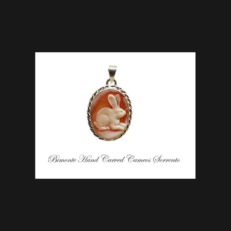 "Rabbit"Cameo Pendant