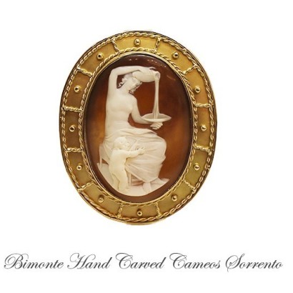 "Ebe"Antique Cameo Brooch And Pendant