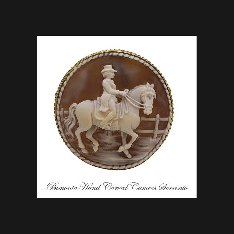 "Dressage"Cameo Brooch And Pendant