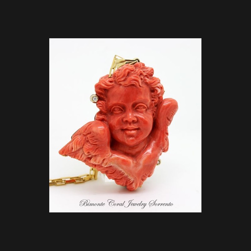 The Guardian Angel Coral Necklace