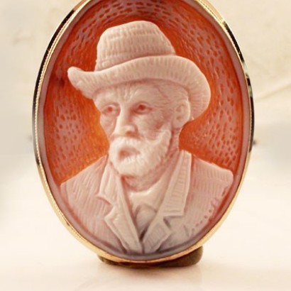 "Vincent Van Gogh" Cameo Brooch and Pandant