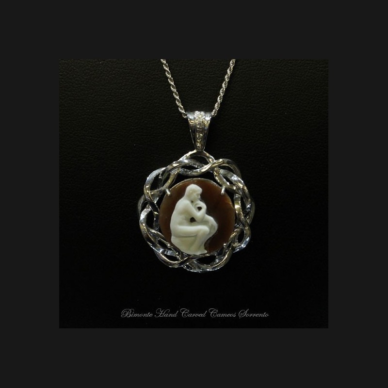 "The Thinker" Cameo Necklace