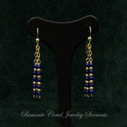 "Ancella" Lapis Lazuli Stone Earrings