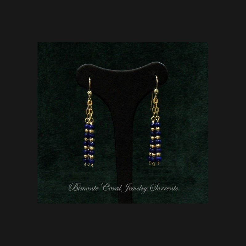 "Ancella" Lapis Lazuli Stone Earrings