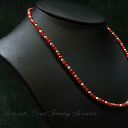 "Anteros" Red Italian Coral Necklace