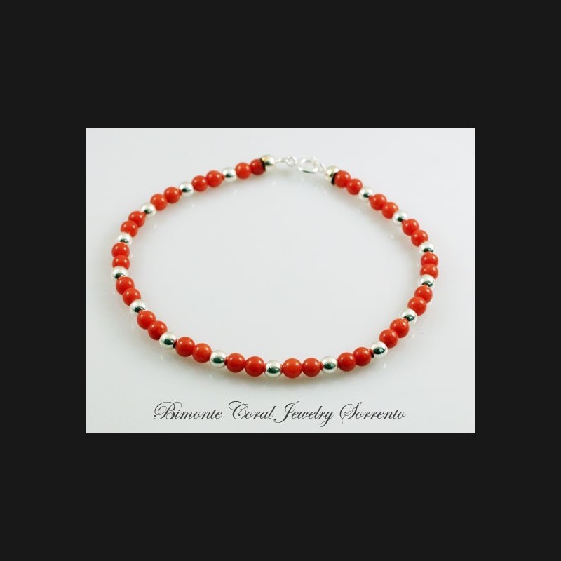 "Anteros" Red Coral Bracelet