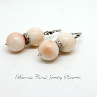 "Pale" Pink Coral Earrings