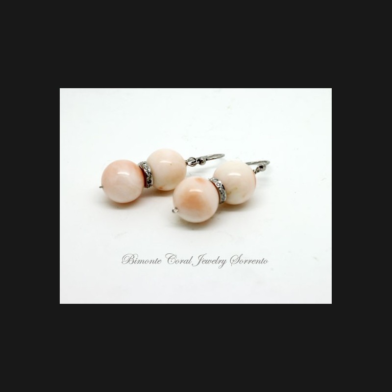 "Pale" Pink Coral Earrings