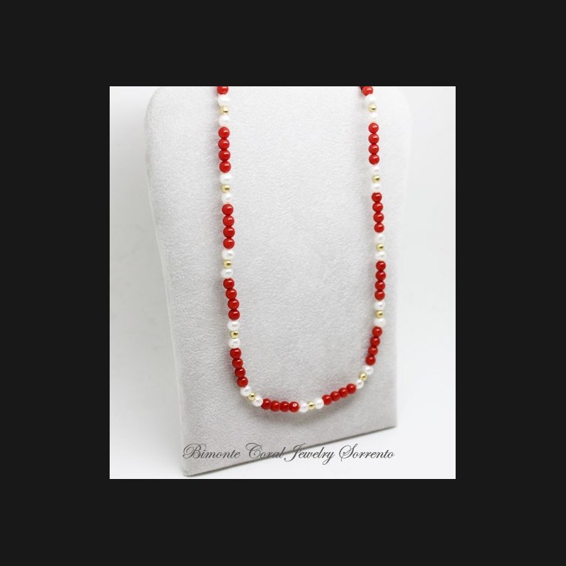 "Amalfi Coast Red" Coral Necklace