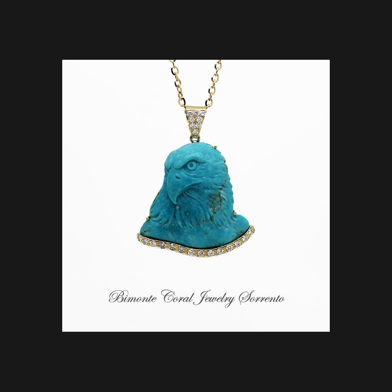 "The legend of The Eagle" Turquoise Stone Necklace