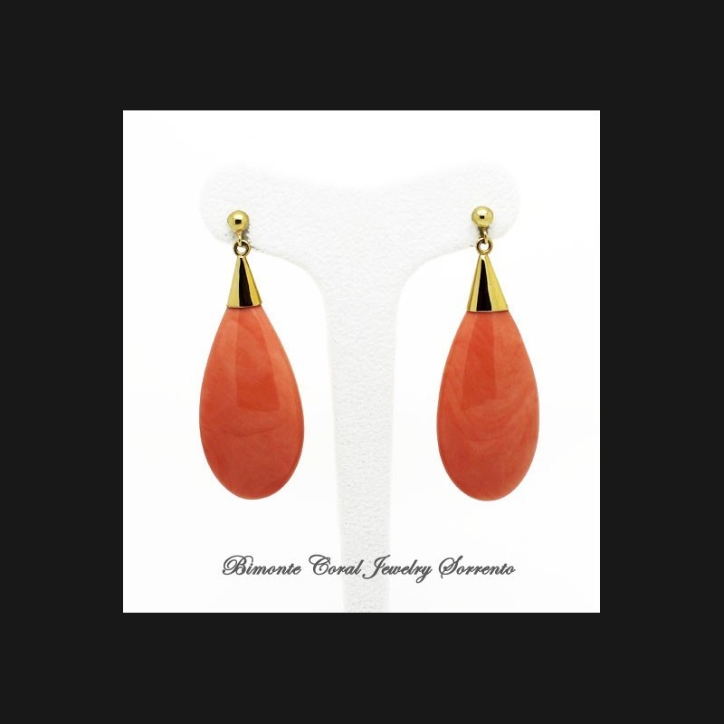 "Le Gocce" Coral Earrings