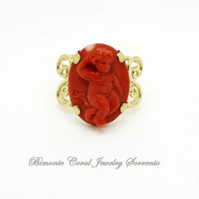 "My Cherub" Coral Ring