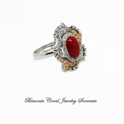 "Cortez" Red Coral Ring