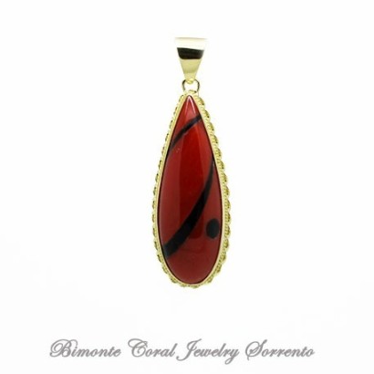 "Astratto" Coral Pendant