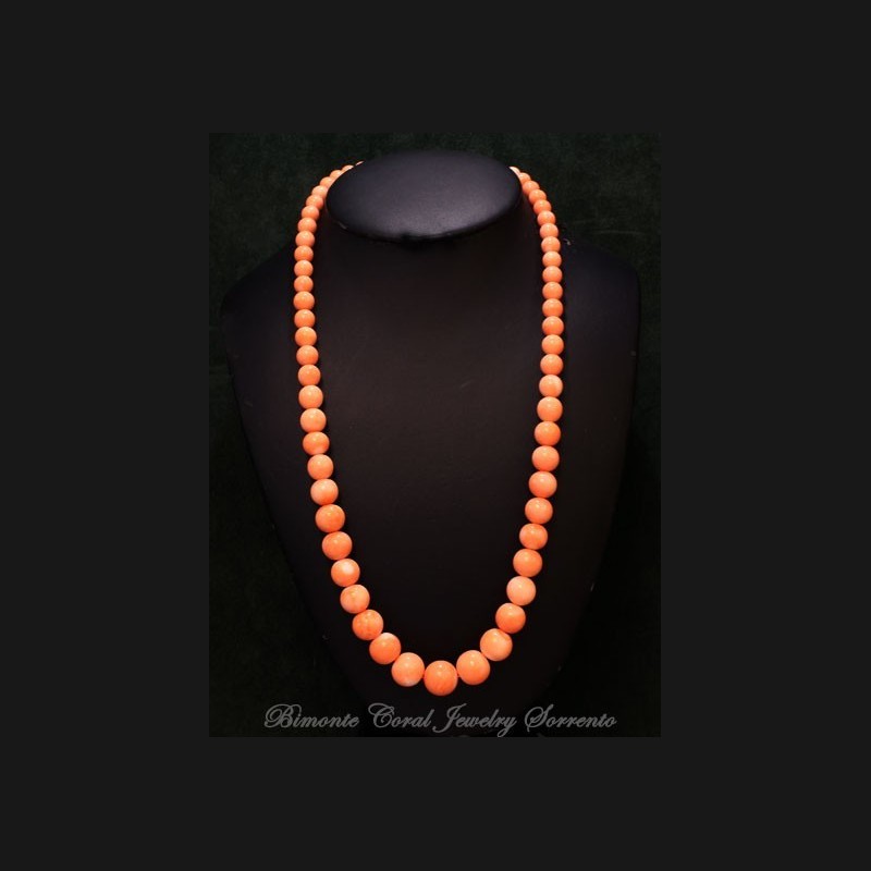 "Belrosa" Pink Coral Necklace