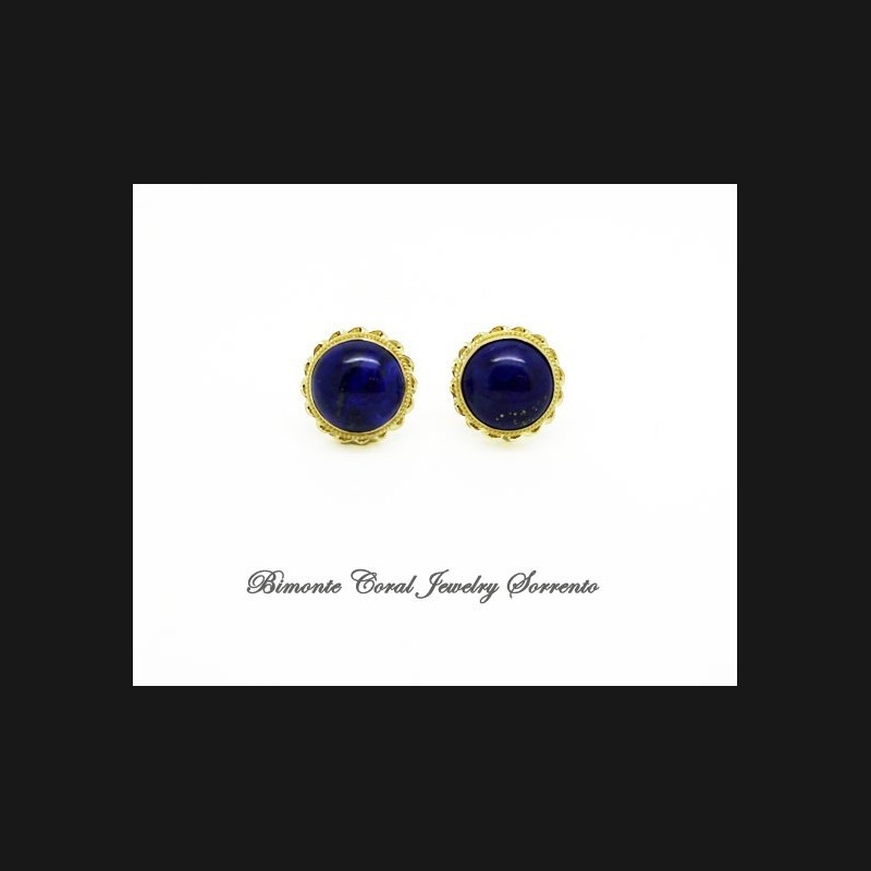 "Rondò" Lapis Lazuli Stone Earrings