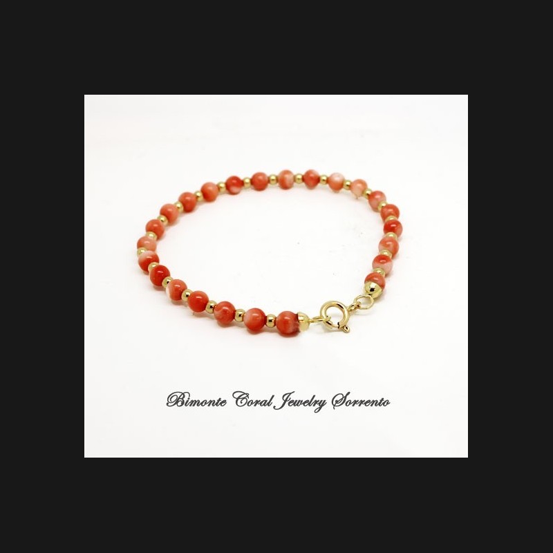 "Murielle's " Pink Coral Bracelet