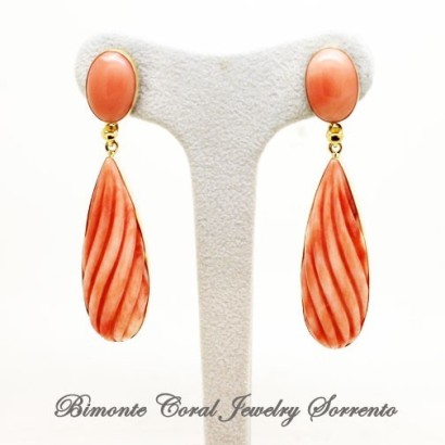 "Rosa di un Tempo" Coral Earrings